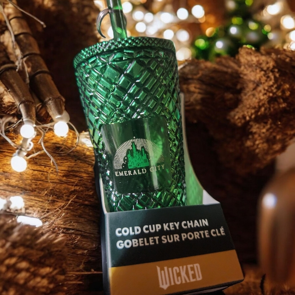 Starbucks "Wicked" Emerald City Green Cold Cup Key Chain